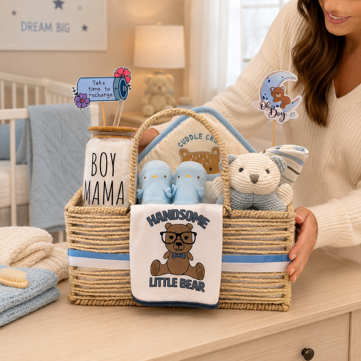The New Mama & Baby Boy Hamper