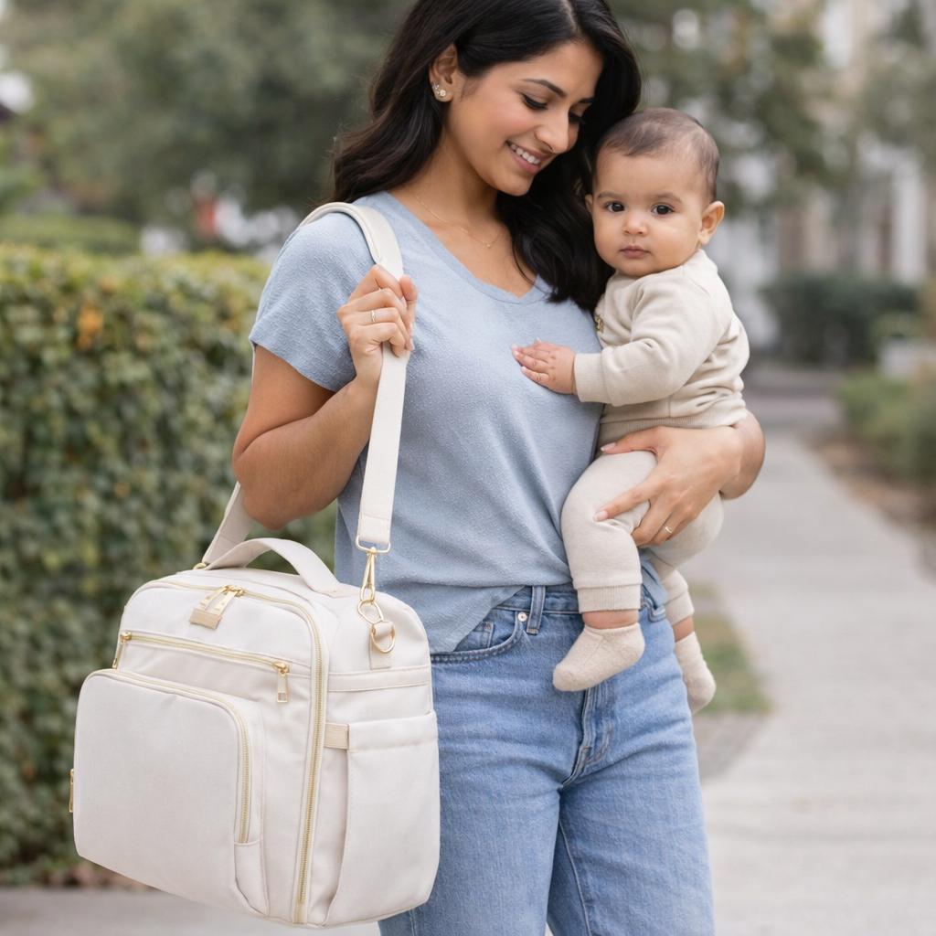 Ivory On-the-Go Baby Bag