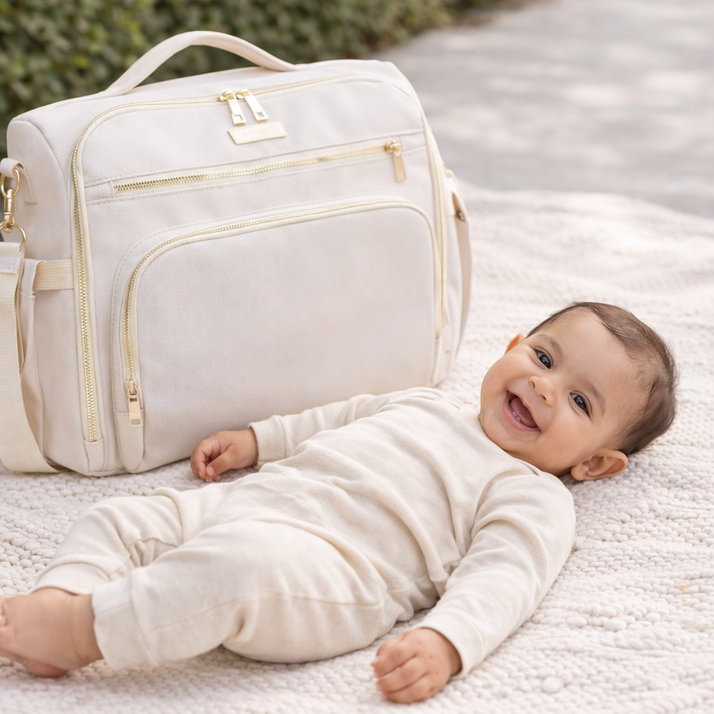 Ivory On-the-Go Baby Bag
