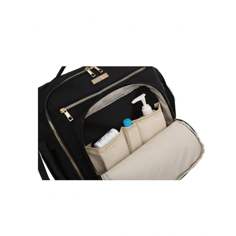 Black On-the-Go Baby Bag.