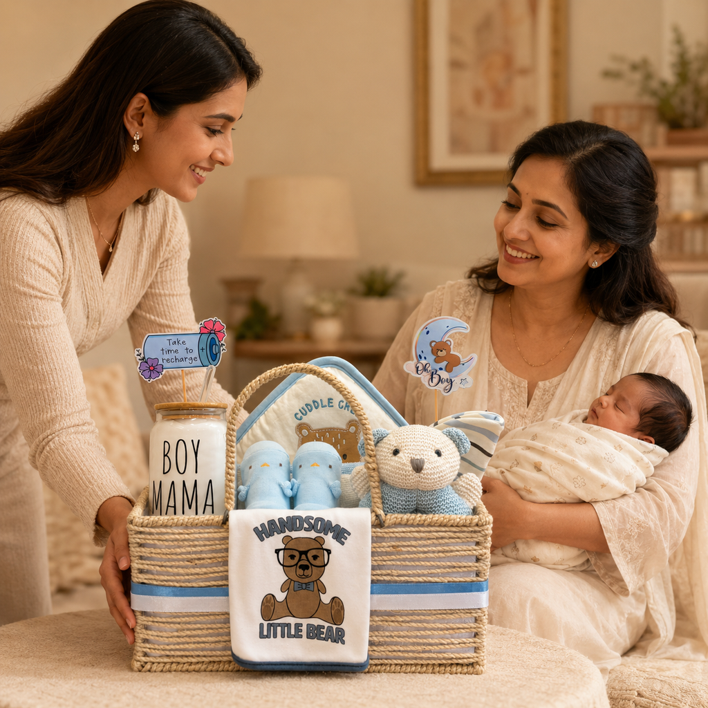 The New Mama & Baby Boy Hamper