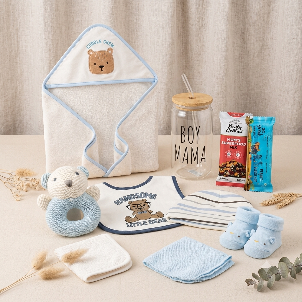 The New Mama & Baby Boy Hamper