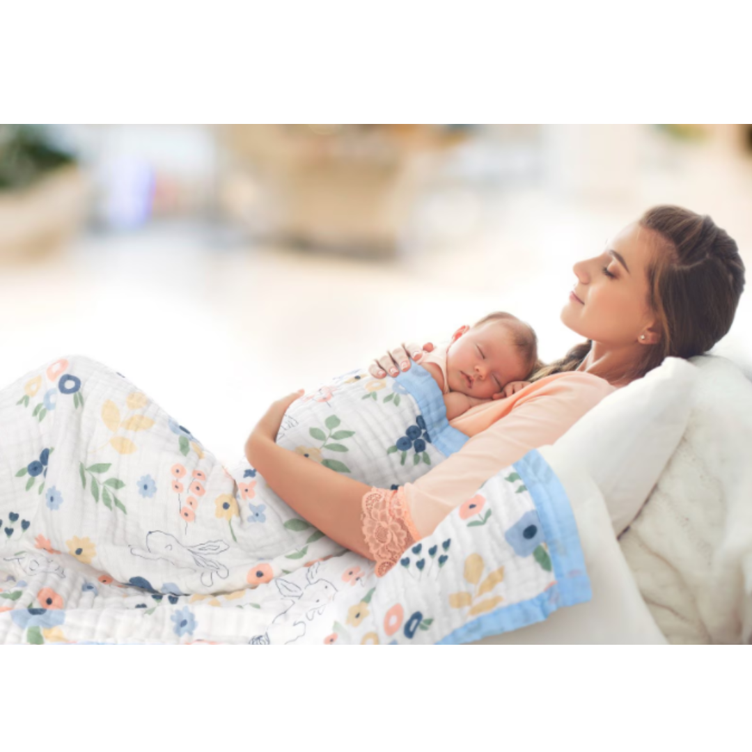 Garden Bloom Muslin Blanket